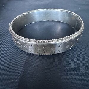 Vintage Silver Bangle Bracelet